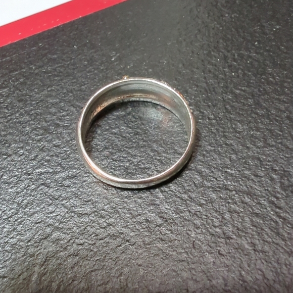 Beautiful Dragonfly with Sunflowers Ring Size 10 Tibetan Silver - Picture 5 of 6